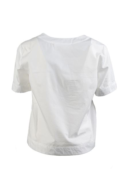 Blusa Alessia Santi Bianca con Scollo a V e Mezze Maniche ALESSIA SANTI | Bluse | 45040S2127